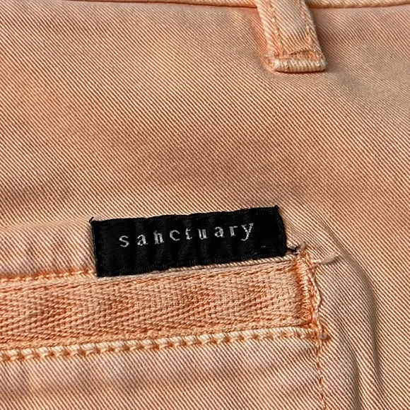 ⭐️Anthro Sanctuary peach shorts standard surplus size 28 - Picture 6 of 9